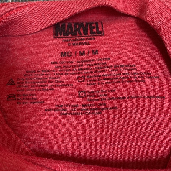 Marvel Red Spider-Man Short Sleeve Graphic T Shirt, Size Kids M - Picture 4 of 4